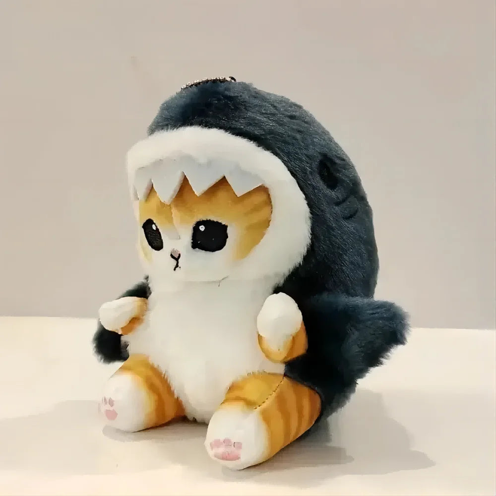 Stuffed Cat Disguised As a Shark - Stuffed Plush Toys